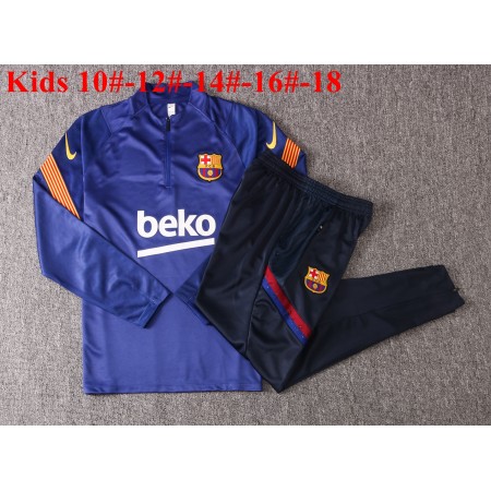 FC Barcelona 2020/21 Barn Tränings Sweatshirtställ M004